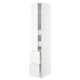 SEKTION / MAXIMERA Armoire haute porte/2 faces/4 tir, blanc/Axstad blanc mat, 15x24x90 "