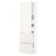 SEKTION / MAXIMERA Armoire haute porte/2 faces/4 tir, blanc/Veddinge blanc, 24x15x80 "