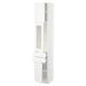 SEKTION / MAXIMERA Armoire haute pte vitr/2 tir/2 ptes, blanc/Axstad blanc mat, 15x15x80 "