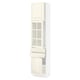 SEKTION / MAXIMERA Armoire haute pte vitr/2 tir/2 ptes, blanc/Bodbyn blanc cassé, 18x15x80 "