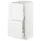 SEKTION / MAXIMERA Armoire inf 2 tir, blanc/Axstad blanc mat, 15x15x30 "