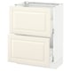 SEKTION / MAXIMERA Armoire inf 2 tir, blanc/Bodbyn blanc cassé, 24x15x30 "