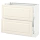 SEKTION / MAXIMERA Armoire inf 2 tir, blanc/Bodbyn blanc cassé, 36x15x30 "