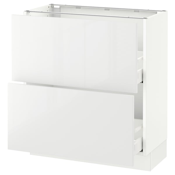 SEKTION / MAXIMERA Armoire inf 2 tir, blanc/Ringhult blanc, 30x15x30 "
