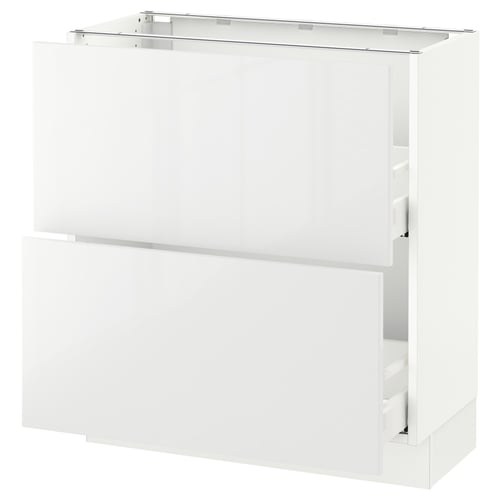 SEKTION / MAXIMERA Armoire inf 2 tir, blanc/Ringhult blanc, 30x15x30 "