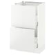 SEKTION / MAXIMERA Armoire inf 2 tir, blanc/Ringhult blanc, 18x15x30 "