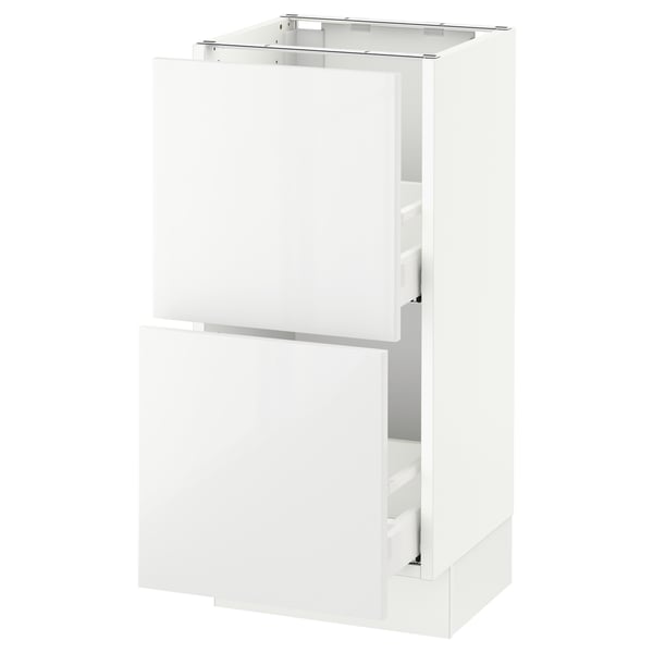 SEKTION / MAXIMERA Armoire inf 2 tir, blanc/Ringhult blanc, 15x15x30 "