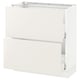 SEKTION / MAXIMERA Armoire inf 2 tir, blanc/Veddinge blanc, 30x15x30 "