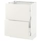 SEKTION / MAXIMERA Armoire inf 2 tir, blanc/Veddinge blanc, 24x15x30 "
