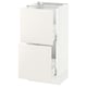 SEKTION / MAXIMERA Armoire inf 2 tir, blanc/Veddinge blanc, 15x15x30 "