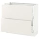 SEKTION / MAXIMERA Armoire inf 2 tir, blanc/Veddinge blanc, 36x15x30 "