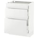SEKTION / MAXIMERA Armoire inf 3 tir, blanc/Ringhult blanc, 24x15x30 "