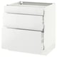 SEKTION / MAXIMERA Armoire inf 3 tir, blanc/Ringhult blanc, 30x24x30 "