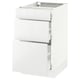 SEKTION / MAXIMERA Armoire inf 3 tir, blanc/Ringhult blanc, 18x24x30 "