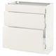 SEKTION / MAXIMERA Armoire inf 3 tir, blanc/Veddinge blanc, 30x15x30 "