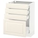 SEKTION / MAXIMERA Armoire inf 4 tir, blanc/Bodbyn blanc cassé, 24x15x30 "