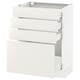 SEKTION / MAXIMERA Armoire inf 4 tir, blanc/Veddinge blanc, 24x15x30 "