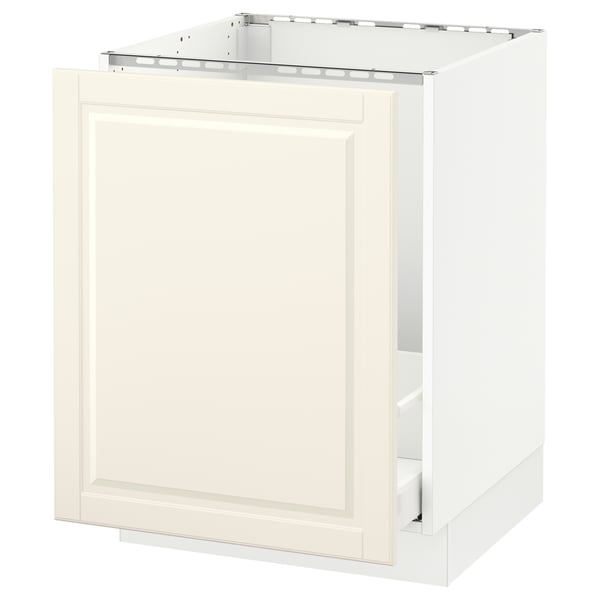 SEKTION / MAXIMERA Armoire inf évier/tri déchets, blanc/Bodbyn blanc cassé, 24x24x30 "