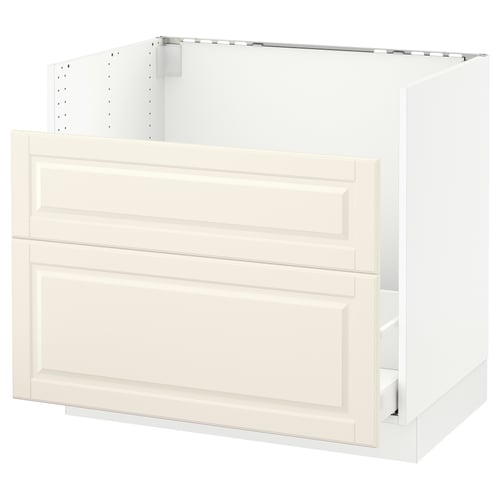 SEKTION / MAXIMERA Armoire inf pr év HAVSEN/p tri/2fac, blanc/Bodbyn blanc cassé, 36x24x30 "