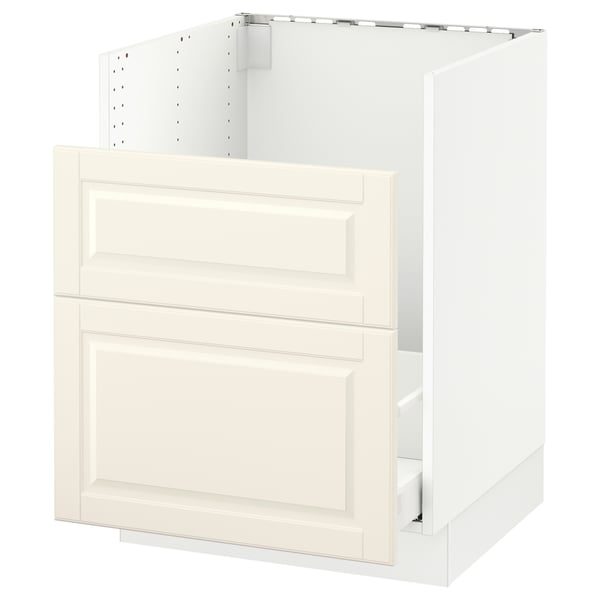 SEKTION / MAXIMERA Armoire inf pr év HAVSEN/p tri/2fac, blanc/Bodbyn blanc cassé, 24x24x30 "