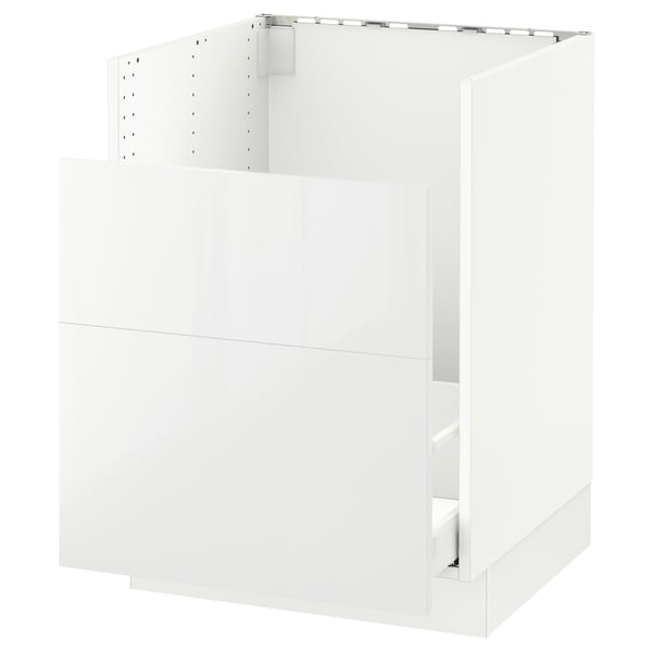 SEKTION / MAXIMERA Armoire inf pr év HAVSEN/p tri/2fac, blanc/Ringhult blanc, 24x24x30 "