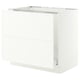 SEKTION / MAXIMERA Armoire inf pr évier/tri/2 faces, blanc/Aspudden blanc mat, 36x24x30 "