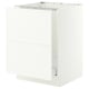 SEKTION / MAXIMERA Armoire inf pr évier/tri/2 faces, blanc/Aspudden blanc mat, 24x24x30 "