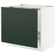 SEKTION / MAXIMERA Armoire inf pr évier/tri/2 faces, blanc/Havstorp vert profond, 36x24x30 "