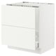 SEKTION / MAXIMERA Armoire inf pr évier/tri/2 faces, blanc/Vallstena blanc, 30x24x30 "