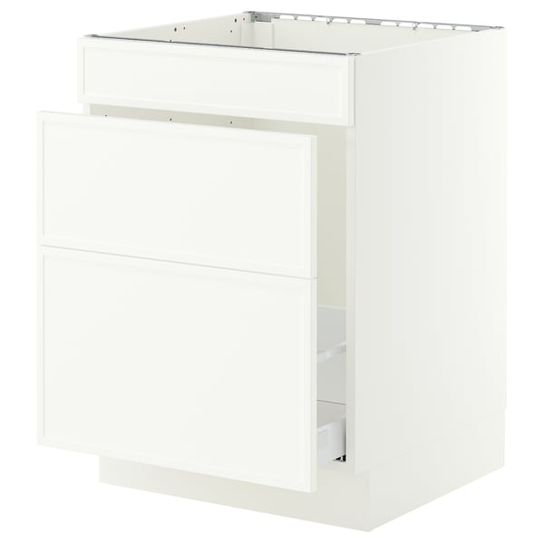 SEKTION / MAXIMERA Armoire inf pr évier/tri/3 faces, blanc/Aspudden blanc mat, 24x24x30 "