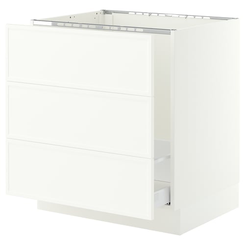 SEKTION / MAXIMERA Armoire inf pr évier/tri/3 faces, blanc/Aspudden blanc mat, 30x24x30 "