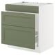 SEKTION / MAXIMERA Armoire inf pr évier/tri/3 faces, blanc/Axstad gris-vert, 30x24x30 "