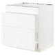 SEKTION / MAXIMERA Armoire inf pr évier/tri/3 faces, blanc Enköping/blanc effet bois, 30x24x30 "