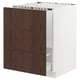 SEKTION / MAXIMERA Armoire inf pr évier/tri/3 faces, blanc/Sinarp brun, 24x24x30 "