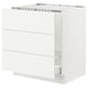 SEKTION / MAXIMERA Armoire inf pr évier/tri/3 faces, blanc/Vallstena blanc, 30x24x30 "