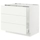SEKTION / MAXIMERA Armoire inf pr évier/tri/3 faces, blanc/Vallstena blanc, 36x24x30 "