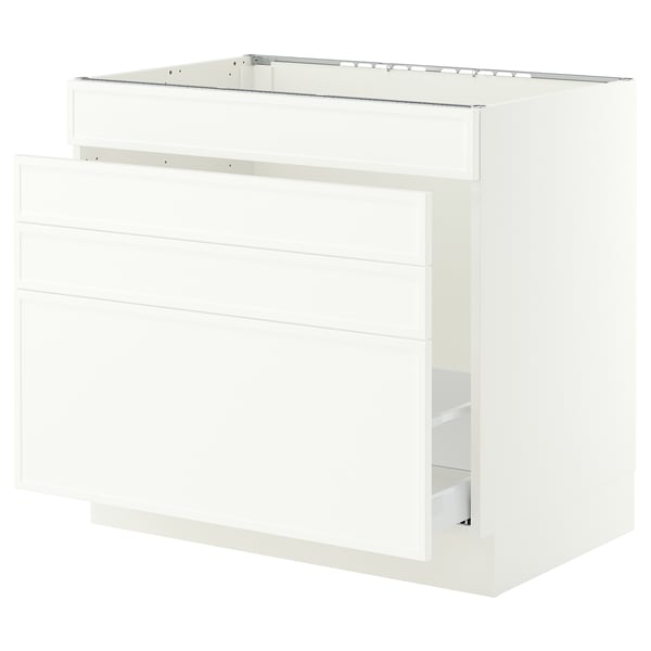 SEKTION / MAXIMERA Armoire inf pr évier/tri/4 faces, blanc/Aspudden blanc mat, 36x24x30 "