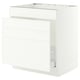 SEKTION / MAXIMERA Armoire inf pr évier/tri/4 faces, blanc/Aspudden blanc mat, 30x24x30 "