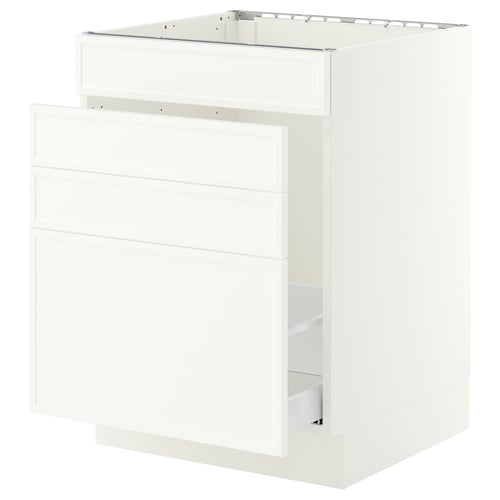 SEKTION / MAXIMERA Armoire inf pr évier/tri/4 faces, blanc/Aspudden blanc mat, 24x24x30 "