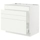 SEKTION / MAXIMERA Armoire inf pr évier/tri/4 faces, blanc/Vallstena blanc, 36x24x30 "