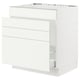 SEKTION / MAXIMERA Armoire inf pr évier/tri/4 faces, blanc/Vallstena blanc, 30x24x30 "