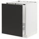 SEKTION / MAXIMERA Armoire inf pr évier/tri, blanc/Nickebo anthracite mat, 24x24x30 "