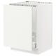 SEKTION / MAXIMERA Armoire inf pr évier/tri, blanc/Vallstena blanc, 24x24x30 "