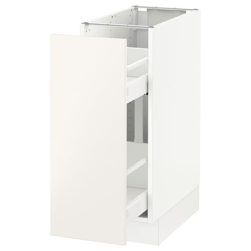 SEKTION / MAXIMERA Armoire inf rgt coul, blanc/Veddinge blanc, 12x24x30 "