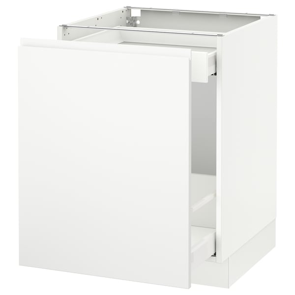 SEKTION / MAXIMERA Armoire inf rgt coul, blanc/Voxtorp blanc mat, 24x24x30 "
