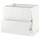 SEKTION / MAXIMERA Armoire inf tbl cuis/2faces/3tir, blanc/Ringhult blanc, 36x24x30 "