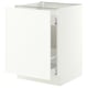 SEKTION / MAXIMERA Armoire inf tri/1 pte, blanc/Aspudden blanc mat, 24x24x30 "