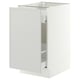SEKTION / MAXIMERA Armoire inf tri/1 pte, blanc/Aspudden gris clair, 18x24x30 "