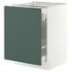 SEKTION / MAXIMERA Armoire inf tri/1 pte, blanc/Aspudden gris-vert foncé, 24x24x30 "
