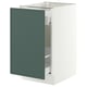 SEKTION / MAXIMERA Armoire inf tri/1 pte, blanc/Aspudden gris-vert foncé, 18x24x30 "